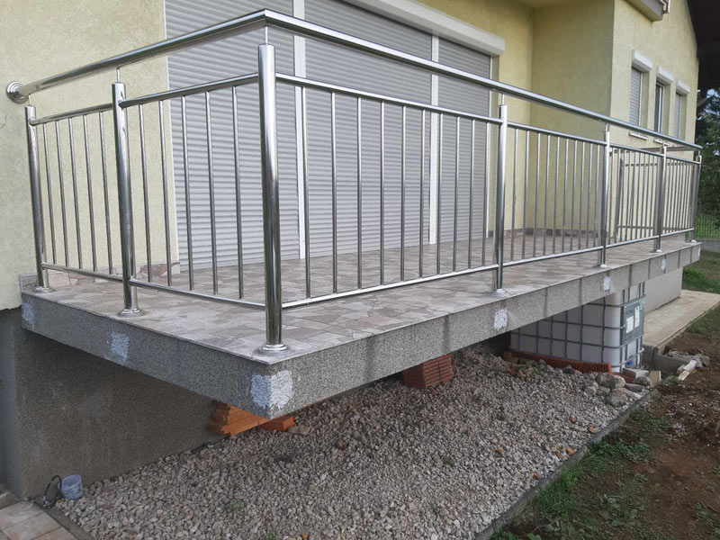 Inox ograda na terasi